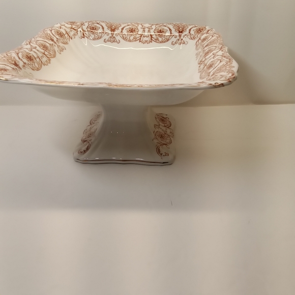 ANTIQUE JOHN MADDOCK AND SONS ROYAL VITREOUS COLUMBUS PATTERN RARE CAKE PLATE - Picture 11 of 12